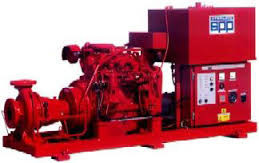 Diesel fire extinguishing pump طلمبة إطفاء حريق تعمل بوقود الديزل